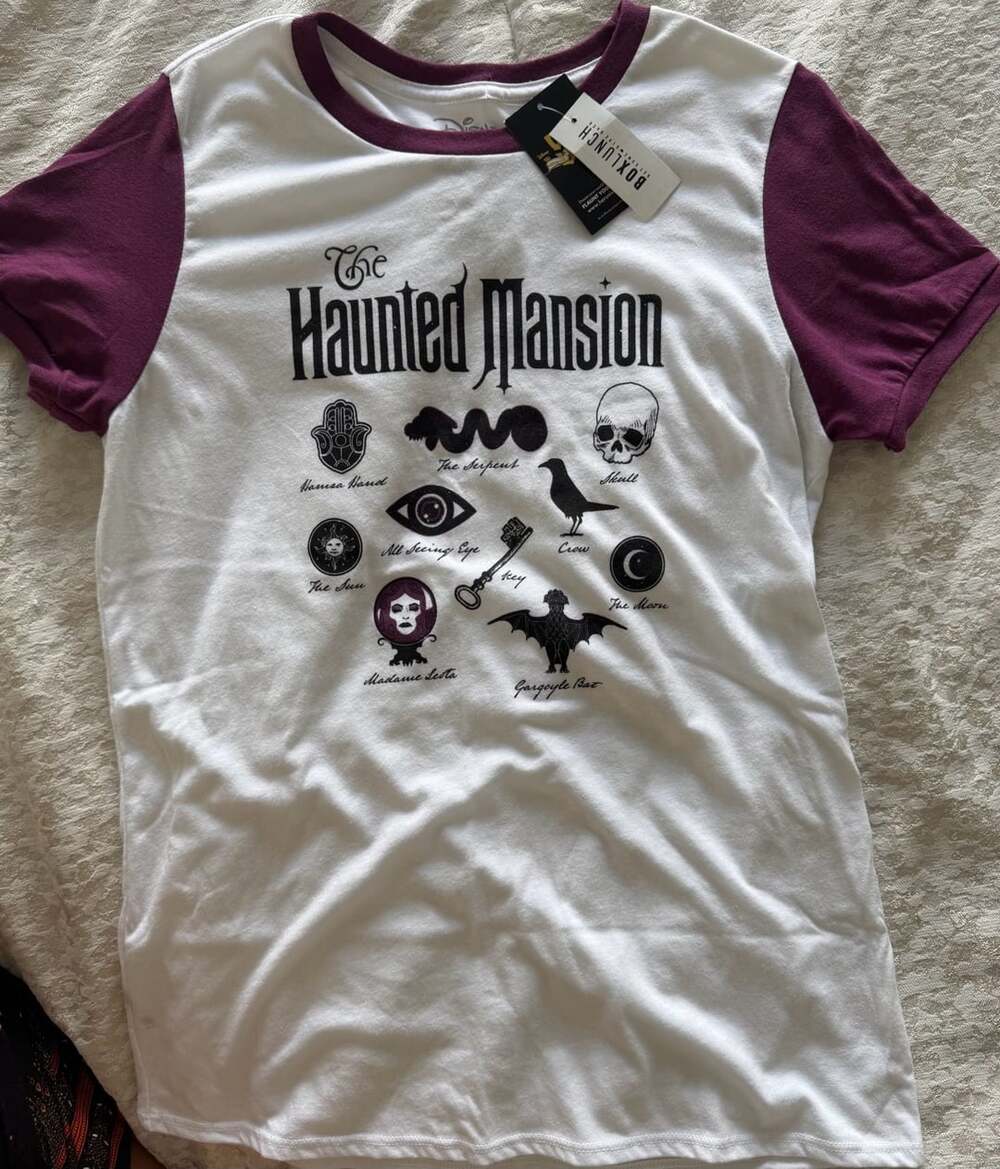 Our Universe Disney The Haunted Mansion Size MD Raglan T-Shirt